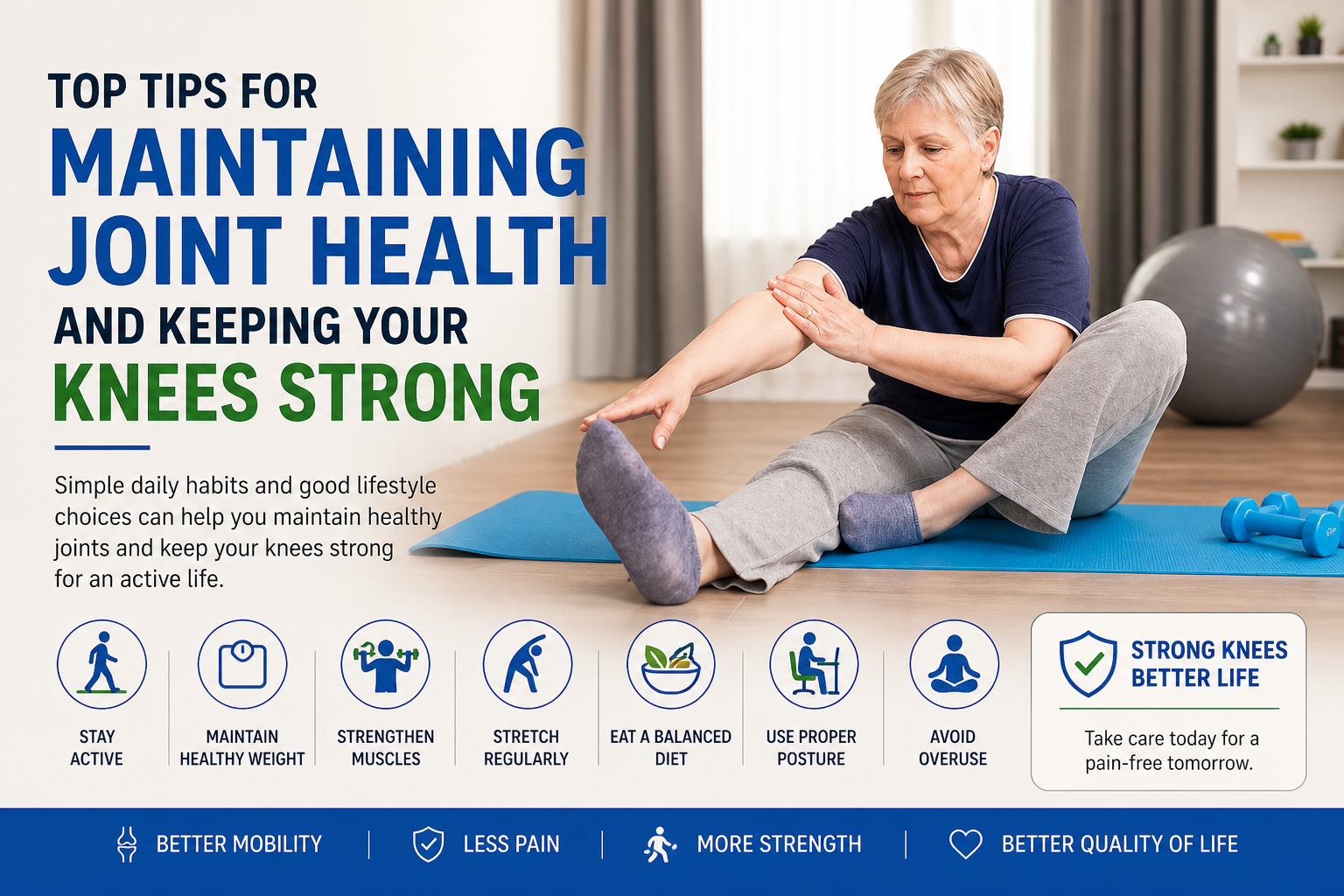 Top Tips for Maintaining Joint Health and Keeping Your Knees Strong