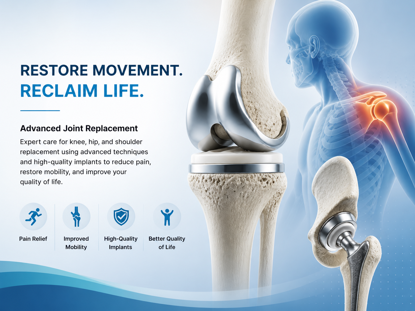 Joint Replacement (Knee, Hip and Shoulder Replacement)